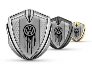 VW Emblem Metal Badge Max Style Sturdy Metal